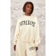 Tall Cream Notre Dame Oversized Sweatshirt Tall Cream Notre Dame Oversized Sweatshirt