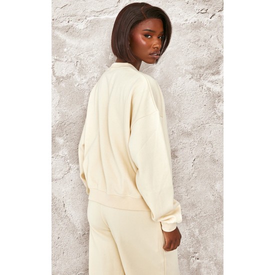 Tall Cream Notre Dame Oversized Sweatshirt Tall Cream Notre Dame Oversized Sweatshirt