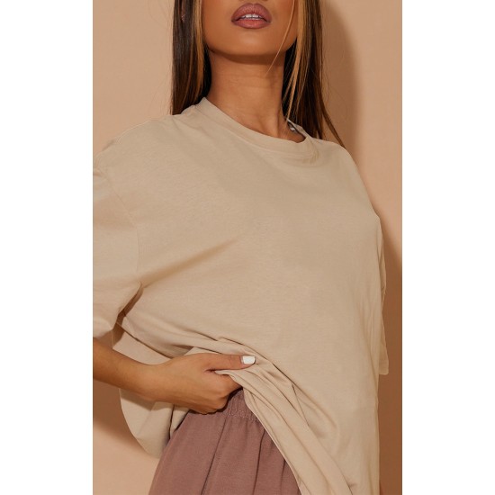 Cotton Sand Oversized T-Shirt Cotton Sand Oversized T-Shirt