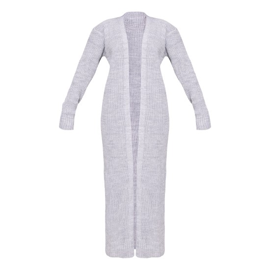 Light Grey Maxi Knitted Cardigan Light Grey Maxi Knitted Cardigan