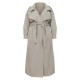 Plus Light Khaki Popper Detail Trench Coat Plus Light Khaki Popper Detail Trench Coat