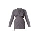 PLT Label Charcoal Tie Side Detail Blazer Dress PLT Label Charcoal Tie Side Detail Blazer Dress
