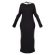 Plus Black Heavy Brushed Rib Tie Back Maxi Dress Plus Black Heavy Brushed Rib Tie Back Maxi Dress