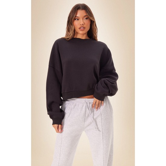 Black Oversized Boxy Sweatshirt Black Oversized Boxy Sweatshirt