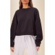 Black Oversized Boxy Sweatshirt Black Oversized Boxy Sweatshirt
