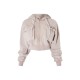 PRETTYLITTLETHING Shape Taupe Washed Cargo Cropped Hoodie PRETTYLITTLETHING Shape Taupe Washed Cargo Cropped Hoodie