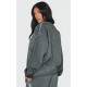PRETTYLITTLETHING Washed Charcoal Premium Oversized Sweatshirt PRETTYLITTLETHING Washed Charcoal Premium Oversized Sweatshirt