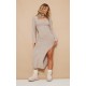 Mocha Luxe Knit Cut Out Maxi Dress Mocha Luxe Knit Cut Out Maxi Dress