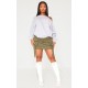 Shape Grey Marl Sweat Raw Edge Slouch Sweatshirt Shape Grey Marl Sweat Raw Edge Slouch Sweatshirt
