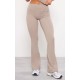 Deep Taupe Sculpt High Waist Flare Yoga Pants Deep Taupe Sculpt High Waist Flare Yoga Pants