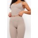 Deep Taupe Sculpt High Waist Flare Yoga Pants Deep Taupe Sculpt High Waist Flare Yoga Pants