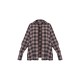 Chocolate Oversized Checked Shirt Chocolate Oversized Checked Shirt