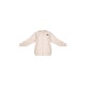 PRETTYLITTLETHING Cream Contrast Logo Badge Oversized Zip Through Hoodie PRETTYLITTLETHING Cream Contrast Logo Badge Oversized Zip Through Hoodie