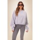 Grey Marl Oversized Boxy Sweatshirt Grey Marl Oversized Boxy Sweatshirt