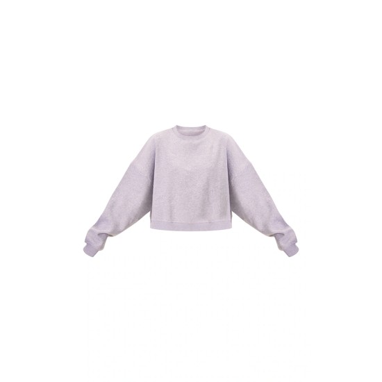 Grey Marl Oversized Boxy Sweatshirt Grey Marl Oversized Boxy Sweatshirt