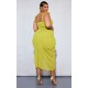 Plus Olive Underwire Detail Draped Midi Dress Plus Olive Underwire Detail Draped Midi Dress