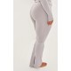 Shape Grey Sculpted Foldover Waist Flare Pants Shape Grey Sculpted Foldover Waist Flare Pants