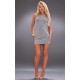 Silver Glitter Textured One Shoulder Bodycon Dress Silver Glitter Textured One Shoulder Bodycon Dress