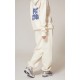 PRETTYLITTLETHING Sand Premium Studio Print Cuffed Sweatpants PRETTYLITTLETHING Sand Premium Studio Print Cuffed Sweatpants