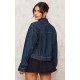 Raw Indigo Wash Oversized Fit Denim Jacket Raw Indigo Wash Oversized Fit Denim Jacket