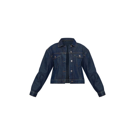 Raw Indigo Wash Oversized Fit Denim Jacket Raw Indigo Wash Oversized Fit Denim Jacket