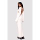 Cream Heavy Brushed Rib Tie Back Maxi Dress Cream Heavy Brushed Rib Tie Back Maxi Dress