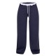 Petite Navy Pinstripe Contrast Waistband Wide Leg Pants Petite Navy Pinstripe Contrast Waistband Wide Leg Pants