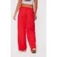 Bright Red Shell Side Stripe Detail Wide Leg Pants Bright Red Shell Side Stripe Detail Wide Leg Pants