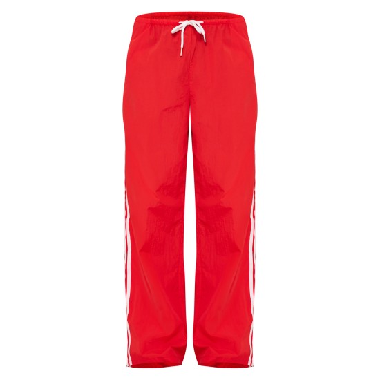 Bright Red Shell Side Stripe Detail Wide Leg Pants Bright Red Shell Side Stripe Detail Wide Leg Pants