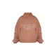 PRETTYLITTLETHING Mocha Logo Embroidered Half Zip Sweatshirt PRETTYLITTLETHING Mocha Logo Embroidered Half Zip Sweatshirt