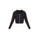 Black Zip Cropped Hoodie Black Zip Cropped Hoodie