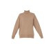 Light Mocha Soft Knit Roll Neck Oversized Sweater Light Mocha Soft Knit Roll Neck Oversized Sweater