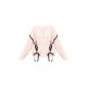 Cream Chunky Knit Ribbon Detail Cardigan Cream Chunky Knit Ribbon Detail Cardigan