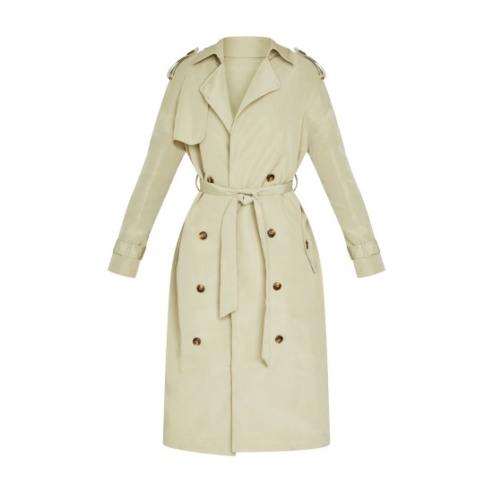 Petite Olive Oversized Trench Coat Petite Olive Oversized Trench Coat