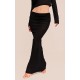 Black Sheer Burnout Mesh Fold Over Hem Low Rise Maxi Skirt Black Sheer Burnout Mesh Fold Over Hem Low Rise Maxi Skirt