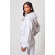 PRETTYLITTLETHING Grey Marl Elasticated Hem Zip Up Hoodie PRETTYLITTLETHING Grey Marl Elasticated Hem Zip Up Hoodie