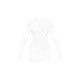 White Crinkle Texture Long Sleeve Bodycon Dress White Crinkle Texture Long Sleeve Bodycon Dress