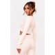 Cream Rib Scoop Neck Long Sleeve Crop Top Cream Rib Scoop Neck Long Sleeve Crop Top