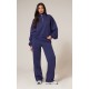 PRETTYLITTLETHING Navy Half Zip Embroidered Sweatshirt PRETTYLITTLETHING Navy Half Zip Embroidered Sweatshirt