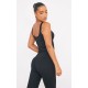 Black Sculpt Longline Padded Sports Vest Black Sculpt Longline Padded Sports Vest