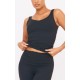 Black Sculpt Longline Padded Sports Vest Black Sculpt Longline Padded Sports Vest