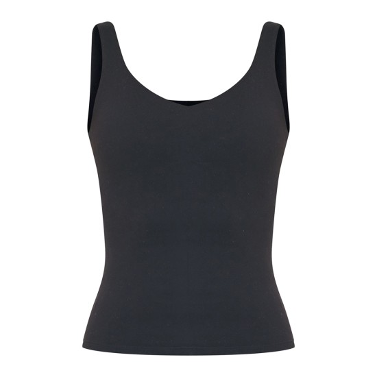 Black Sculpt Longline Padded Sports Vest Black Sculpt Longline Padded Sports Vest