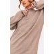 Taupe Knitted Slouchy Half Zip Sweater Taupe Knitted Slouchy Half Zip Sweater