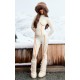 PRETTYLITTLETHING Cream Ski Contrast Seam Sculpt Jacket & Leggings Set PRETTYLITTLETHING Cream Ski Contrast Seam Sculpt Jacket & Leggings Set