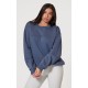 PRETTYLITTLETHING Petrol Blue Athletics Club Embossed Oversized Boxy Sweatshirt PRETTYLITTLETHING Petrol Blue Athletics Club Embossed Oversized Boxy Sweatshirt