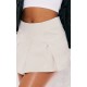 Stone Tailored Woven Box Pleat Skater Skort Stone Tailored Woven Box Pleat Skater Skort