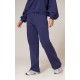 PRETTYLITTLETHING Navy Wide Leg Embroidered Sweatpants PRETTYLITTLETHING Navy Wide Leg Embroidered Sweatpants