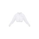 PRETTYLITTLETHING White Copyright Graphic Zip Through Crop Hoodie PRETTYLITTLETHING White Copyright Graphic Zip Through Crop Hoodie