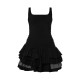 Black Stretch Woven Extreme Pleated Shift Dress Black Stretch Woven Extreme Pleated Shift Dress