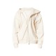 PRETTYLITTLETHING Cream Premium Embroidered Zip Front Oversized Hoodie PRETTYLITTLETHING Cream Premium Embroidered Zip Front Oversized Hoodie